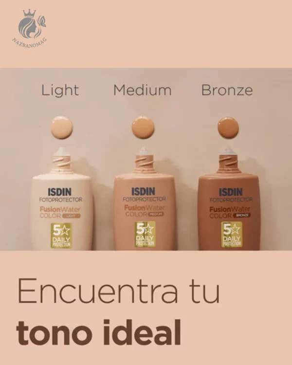 کرم ضدآفتاب رنگی ایزدین فیوژن واتر SPF50 - Image 4